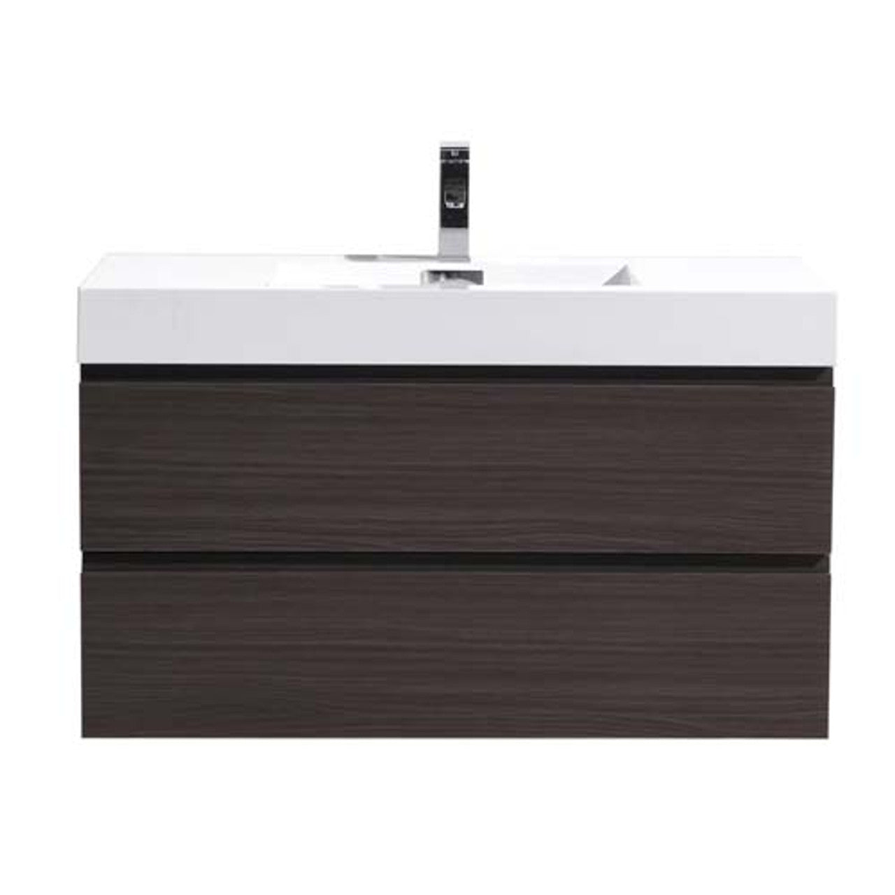 Fortune 42" Wall Mounted Bathroom Vanity with Reinforced Acrylic Integrated Sink Top