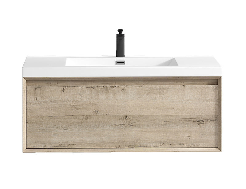 Bella 42" Wall Mounted Bathroom Vanity with Reinforced Acrylic Integrated Sink Top