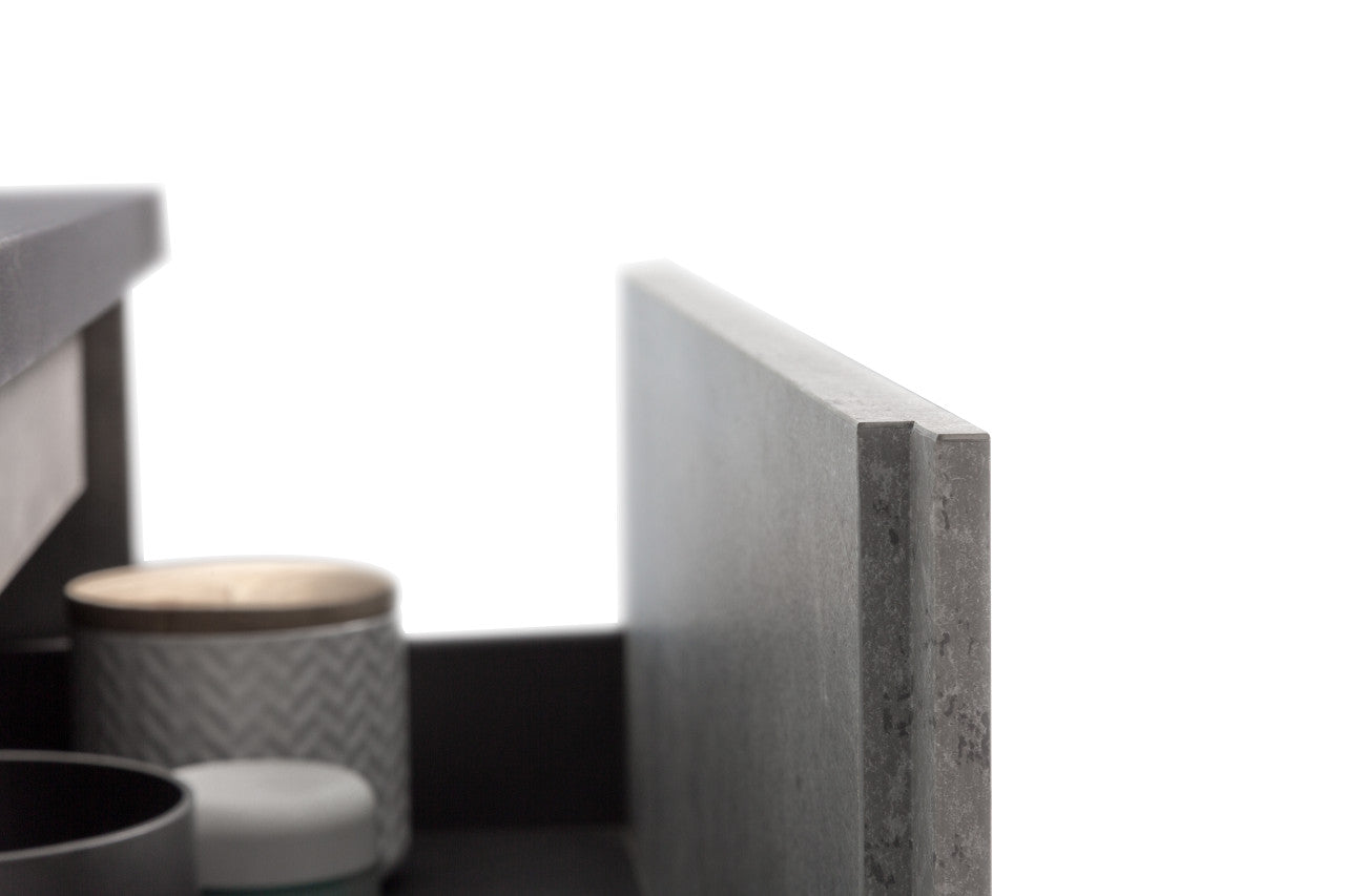 EDI 24" Wall Mounted Bathroom Vanity with Reinforced Acrylic Integrated Sink Top