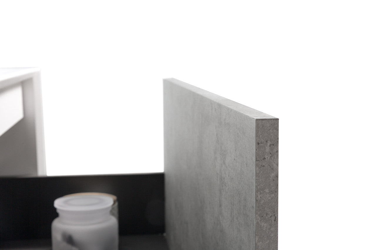 Frula 36" Wall Mounted Bathroom Vanity with Acrylic Integrated Sink Top