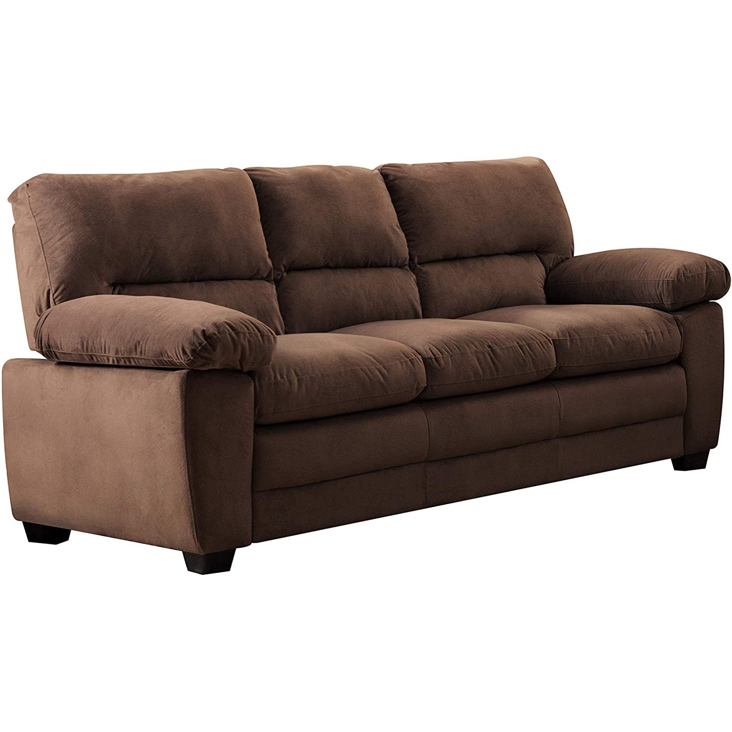 Andres Collection Velvet-Like Sofa Set