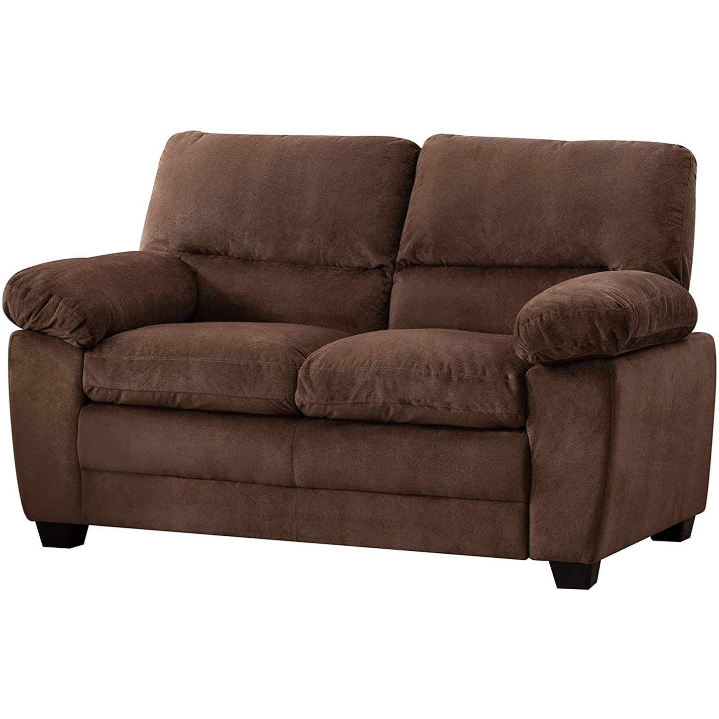 Andres Collection Velvet-Like Sofa Set