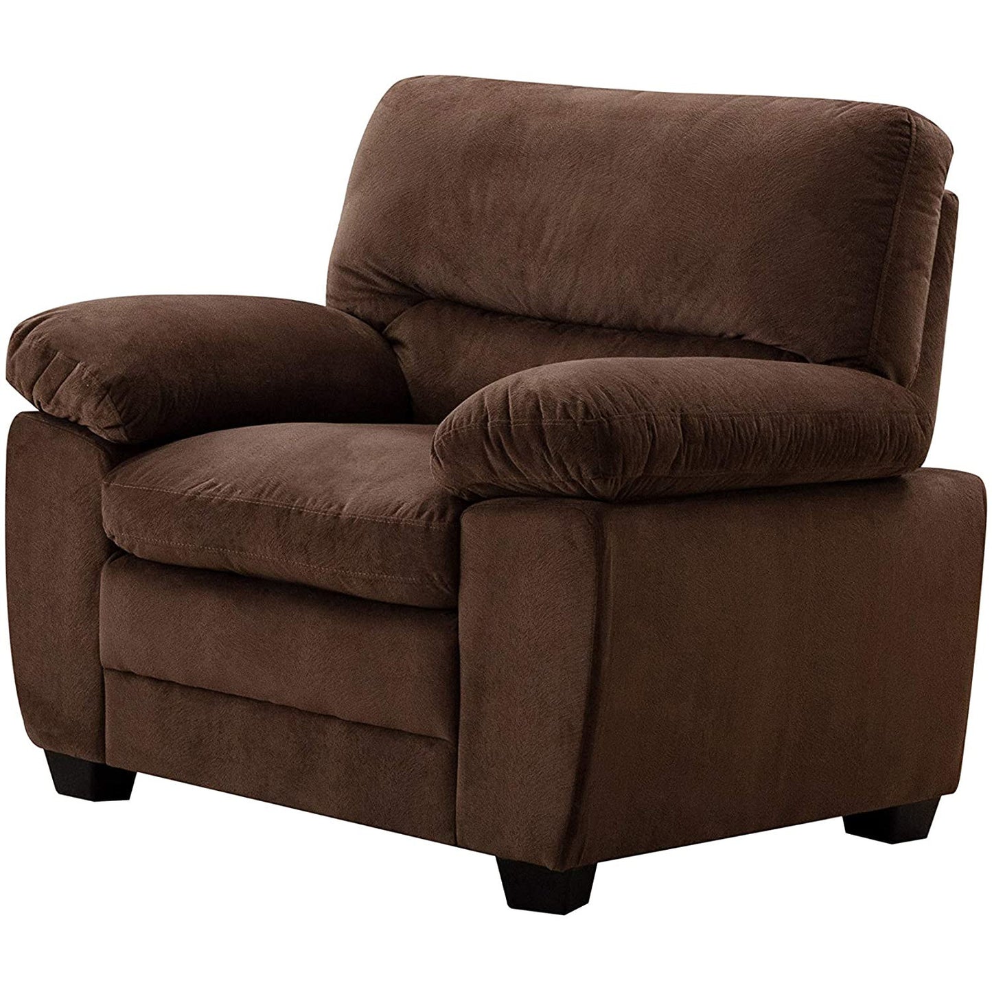 Andres Collection Velvet-Like Sofa Set