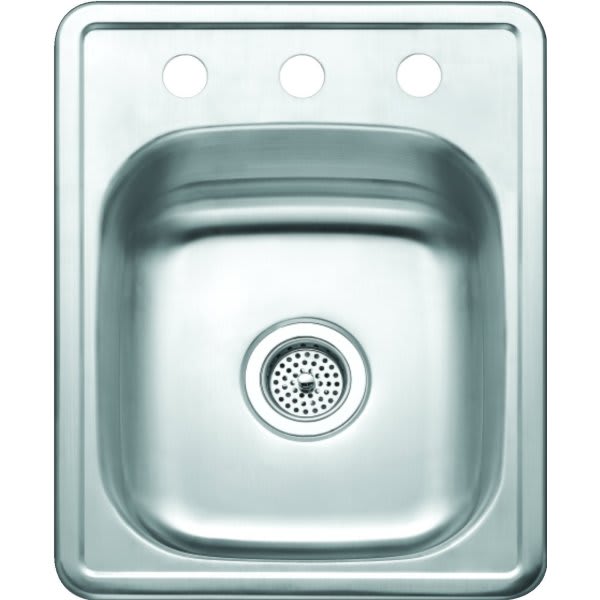 Lester 19" Stainless Steel Top Mount Bar Sink
