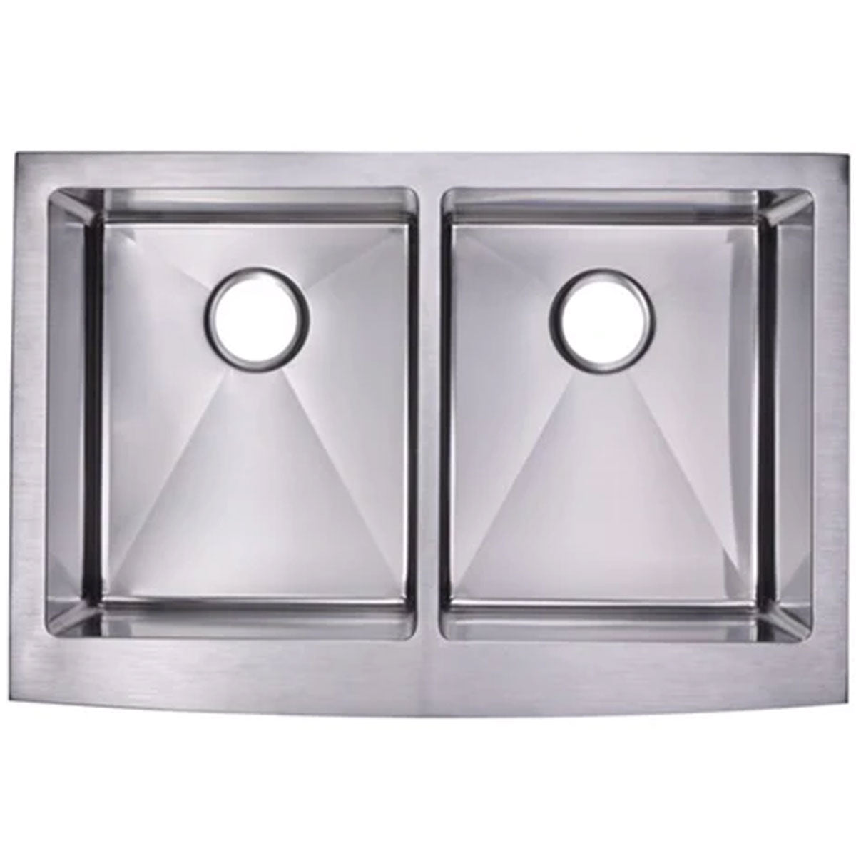 Ronny 36" Stainless Steel Apron / Farmhouse Double Basin Kitchen Sink