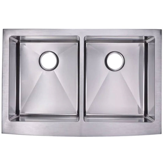 Ronny 36" Stainless Steel Apron / Farmhouse Double Basin Kitchen Sink