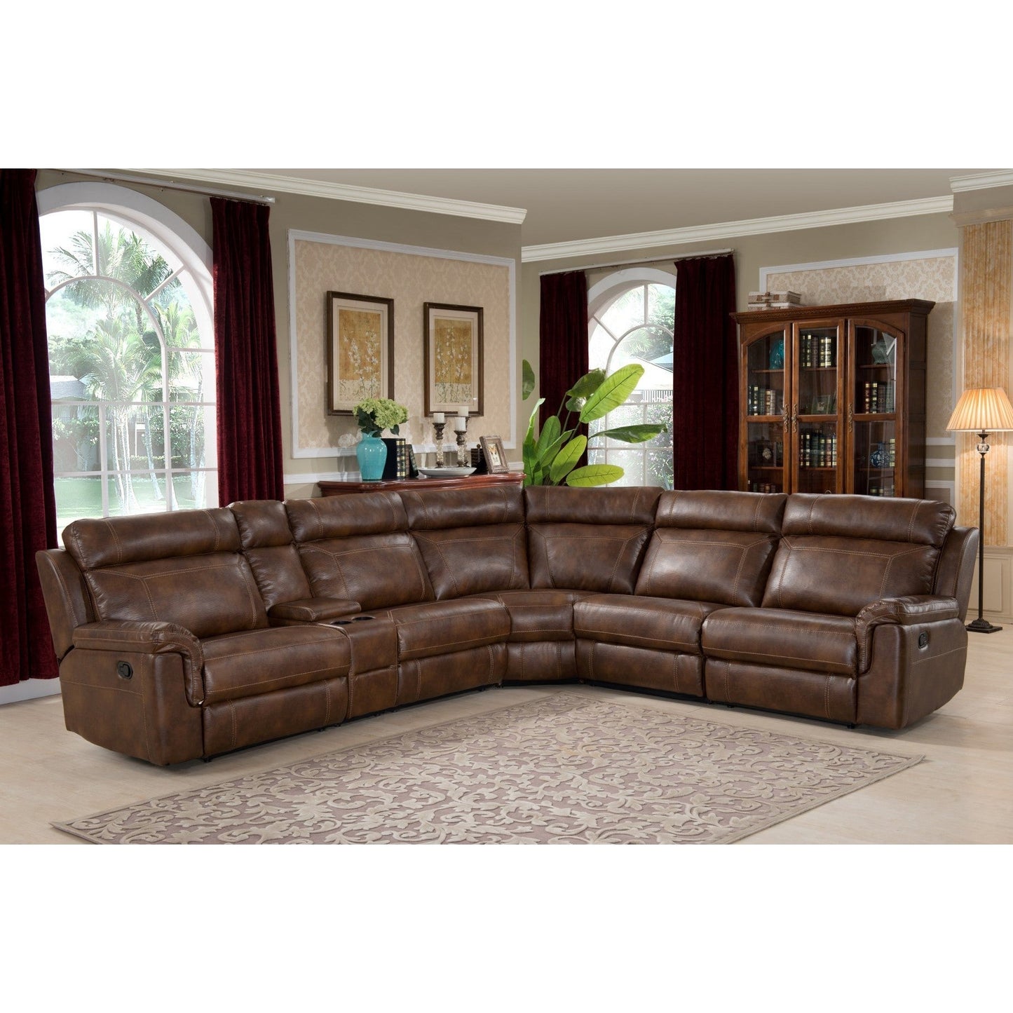Clark Comfort 6 pc. Reclining Sectional