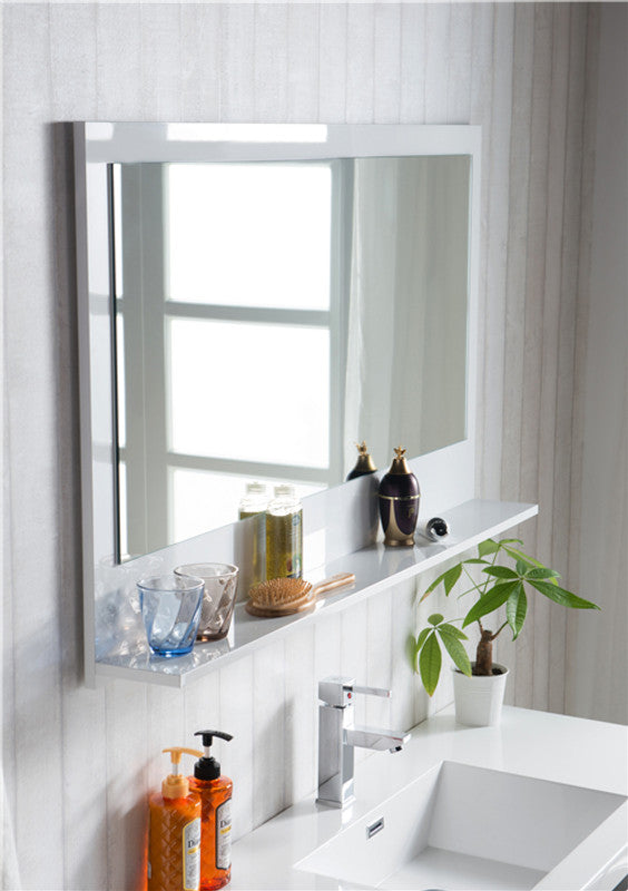 Lake 48" Wall Mounted Bathroom Vanity with Reinforced Acrylic Integrated Sink Top