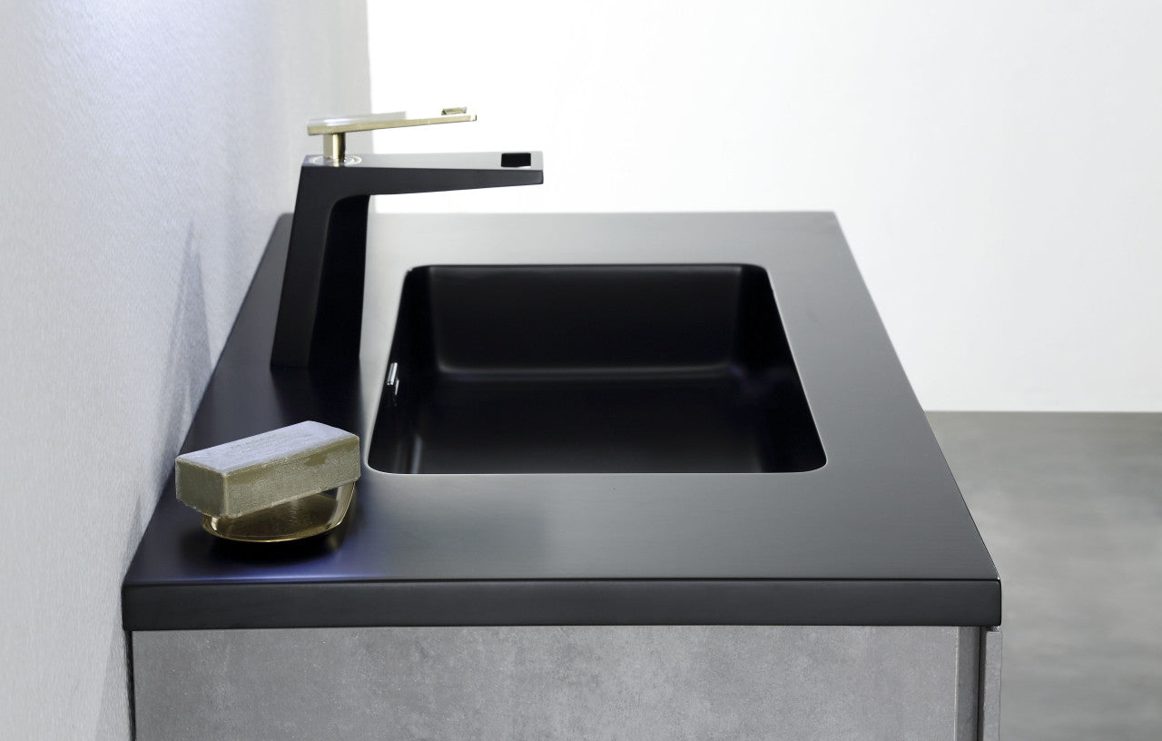 EDI 36" Wall Mounted Bathroom Vanity with Reinforced Acrylic Integrated Sink Top