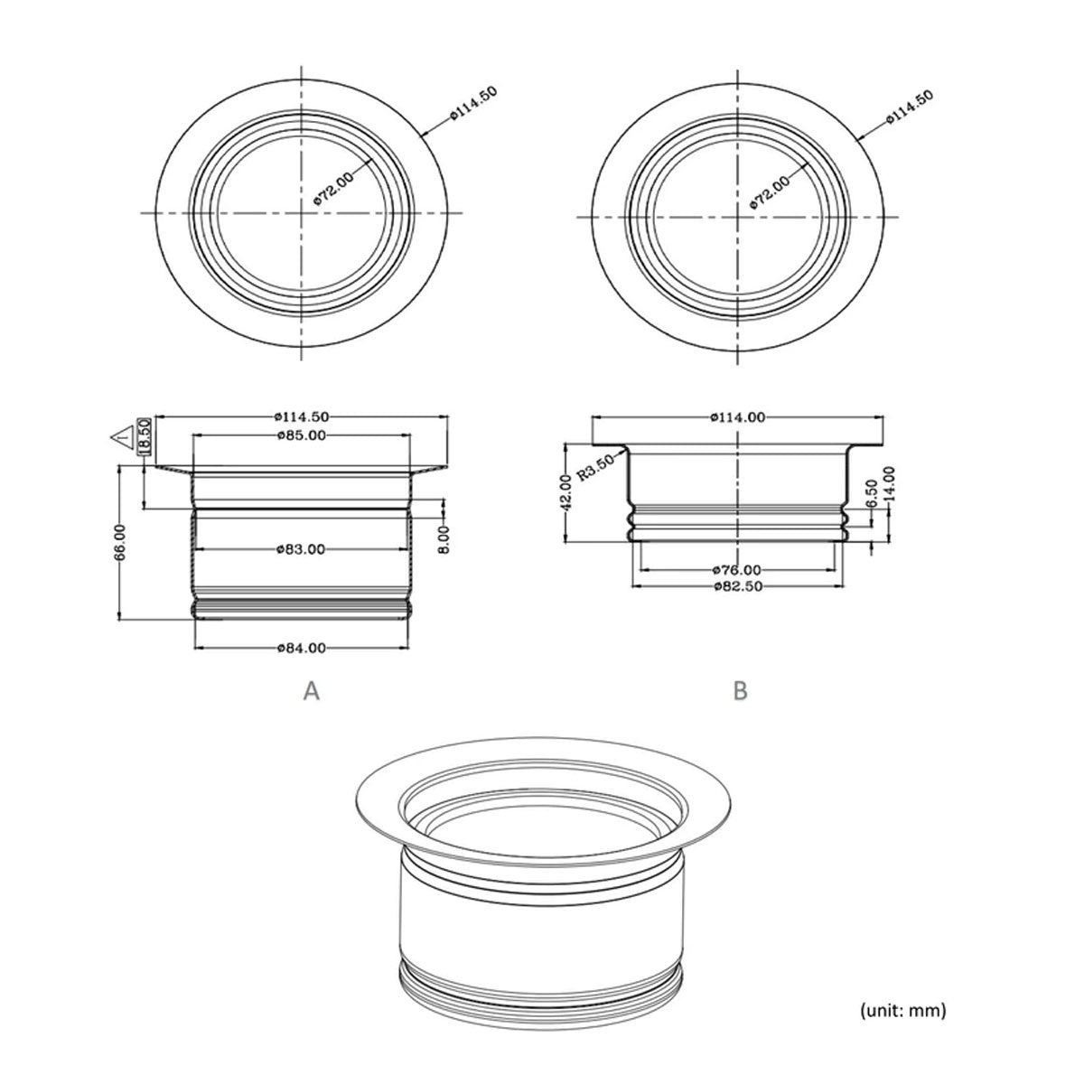 Garbage Disposal Flange
