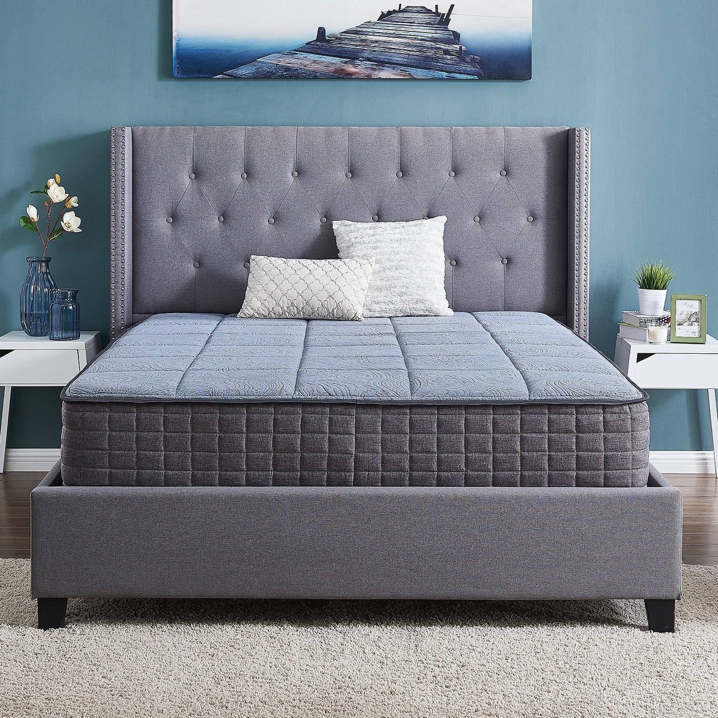 12-Inch Hybrid Cloud Cool Memory Foam Mattress and Pocket Coils