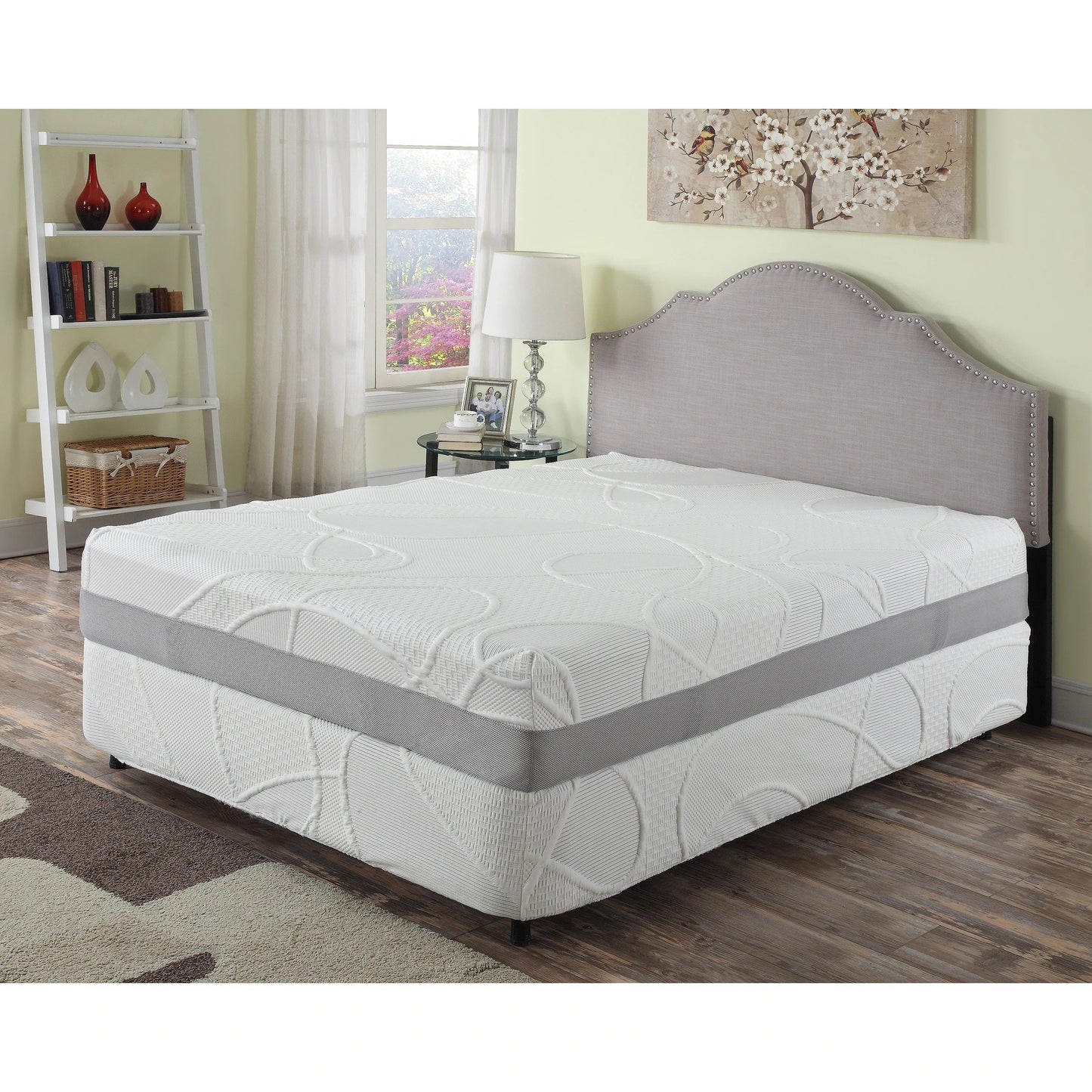 12-Inch HerbaCoal Green Tea and Charcoal Infused Memory Foam Mattress
