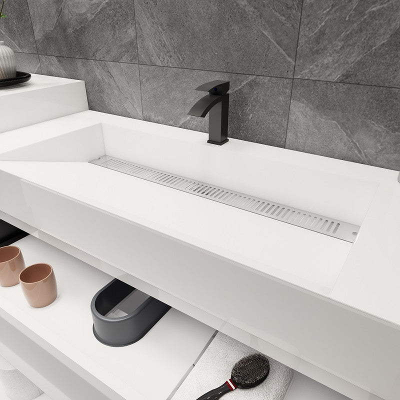 Max 48" Wall Mounted Bathroom Vanity with Reinforced Acrylic Integrated Sink Top