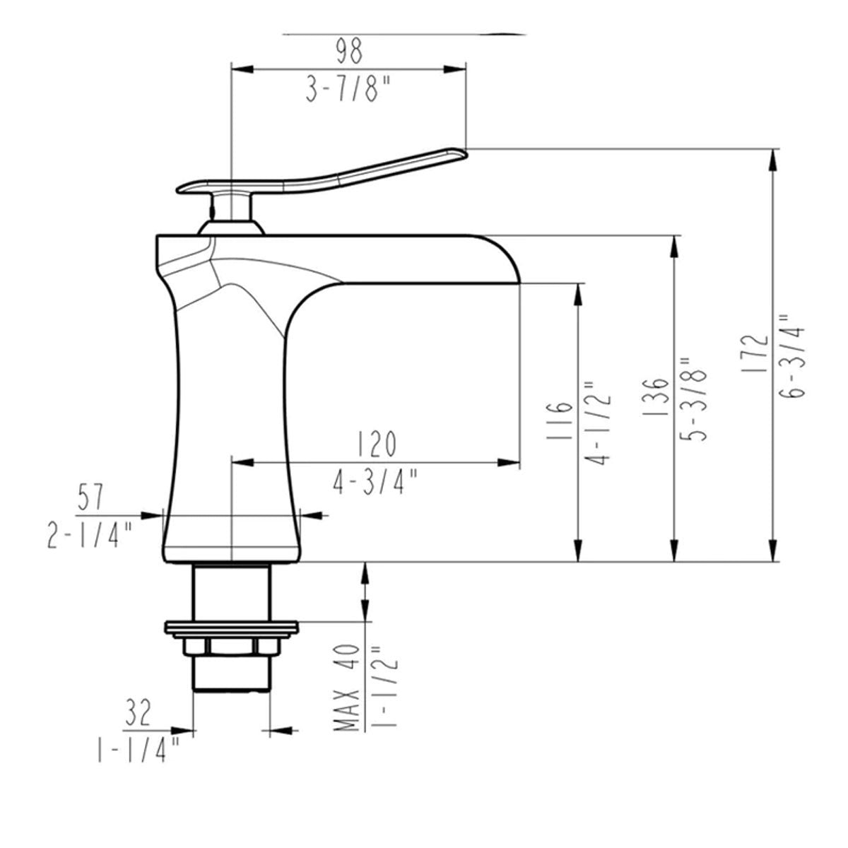 Truman Bathroom Lavatory Faucet
