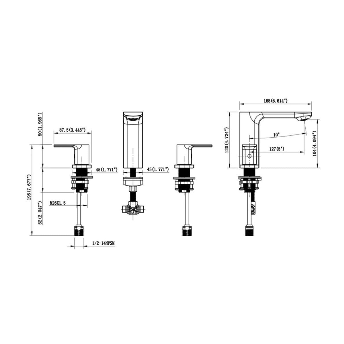 Mercy 8” Widespread Bathroom Lavatory Faucet