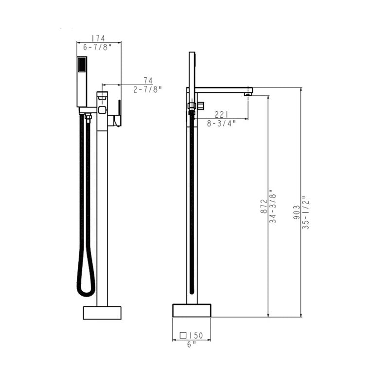 Marguerite Freestanding Tub Faucet