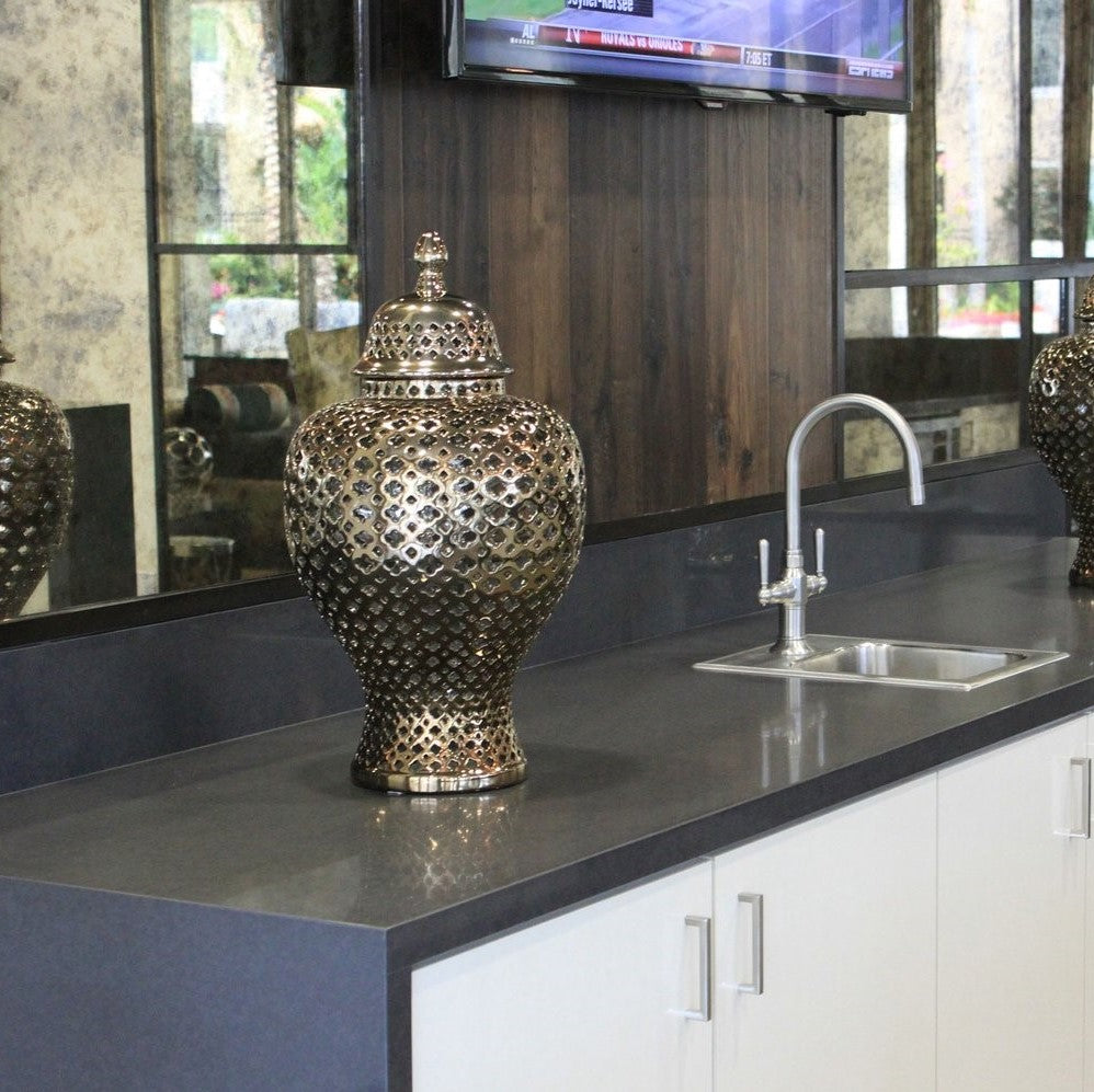 Pewter Quartz Slab