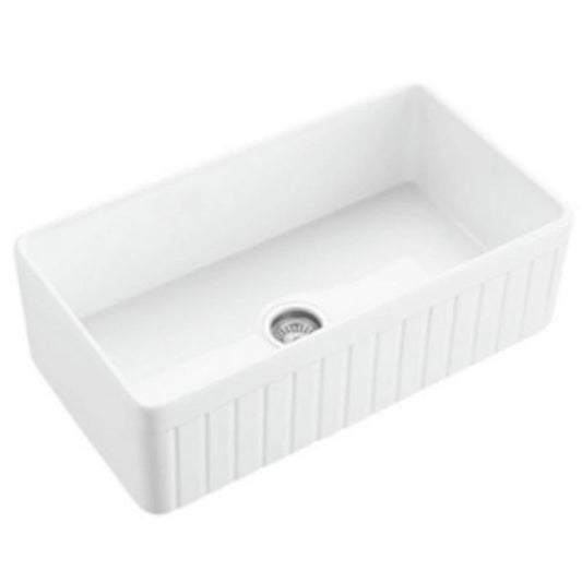 Valdez 33" Fireclay Fluted Apron / Farmhouse Kitchen Sink