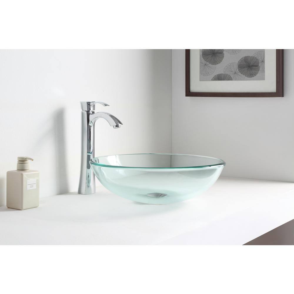 Liene Glass Vessel Bathroom Sink