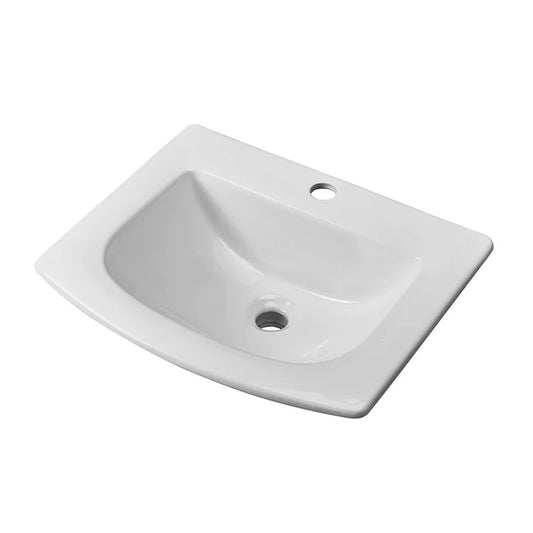 Delicia Vitreous China Drop-In Bathroom Sink