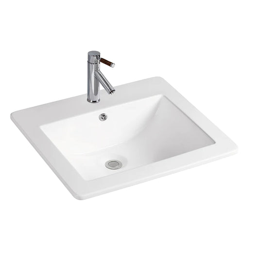 Deidre Vitreous China Drop-In Bathroom Sink