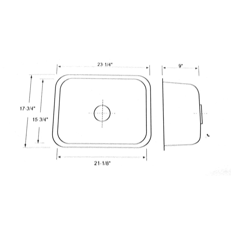 Wilcox 24" Stainless Steel Undermount Kitchen Sink