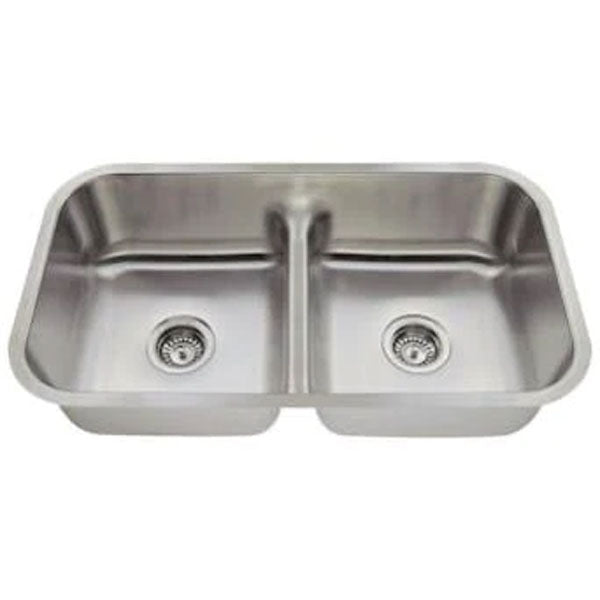 Kai 32" Stainless Steel Undermount Double Basin Kitchen Sink