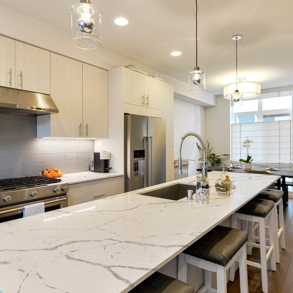 Statuario Leonardo Quartz Slab