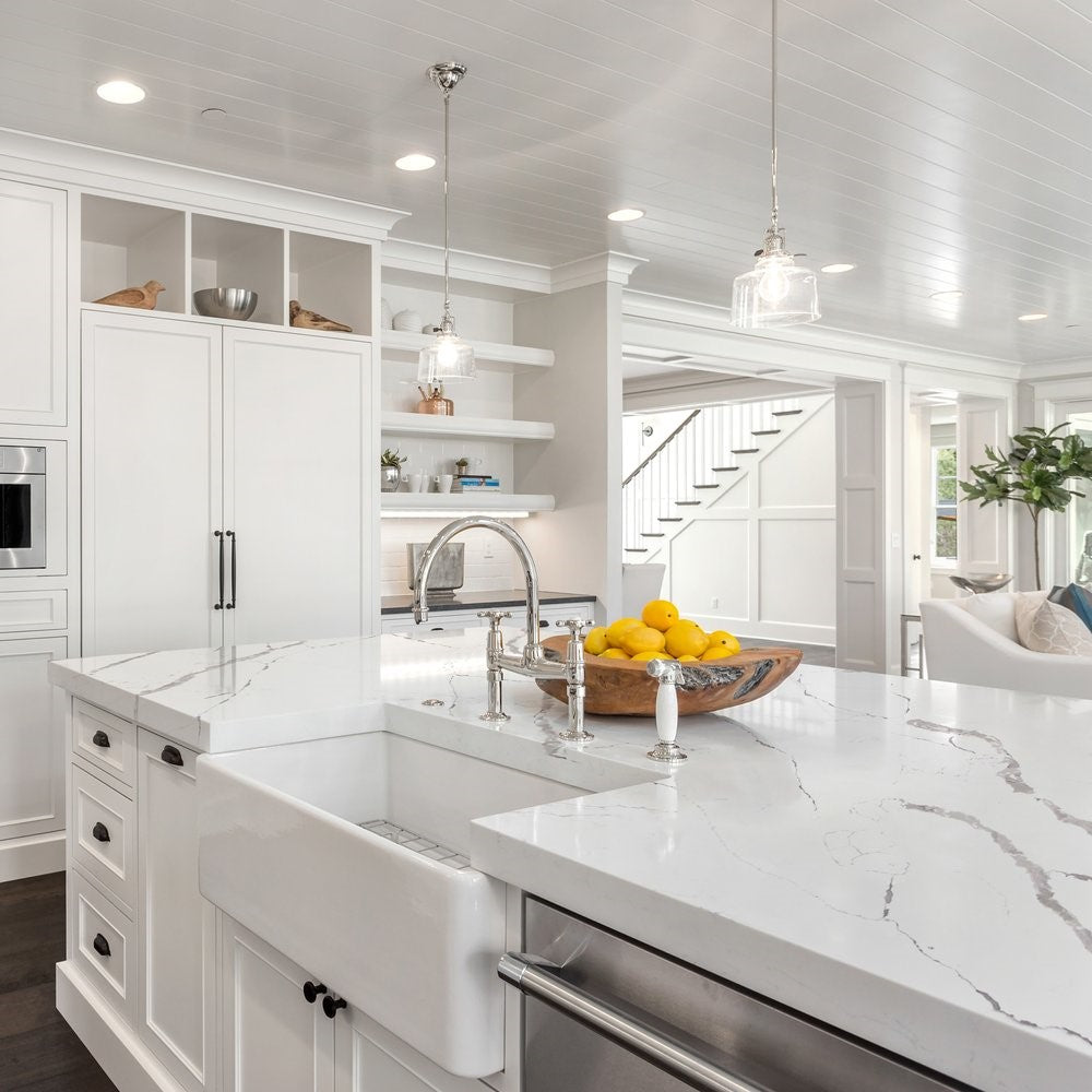 Statuario Leonardo Quartz Slab