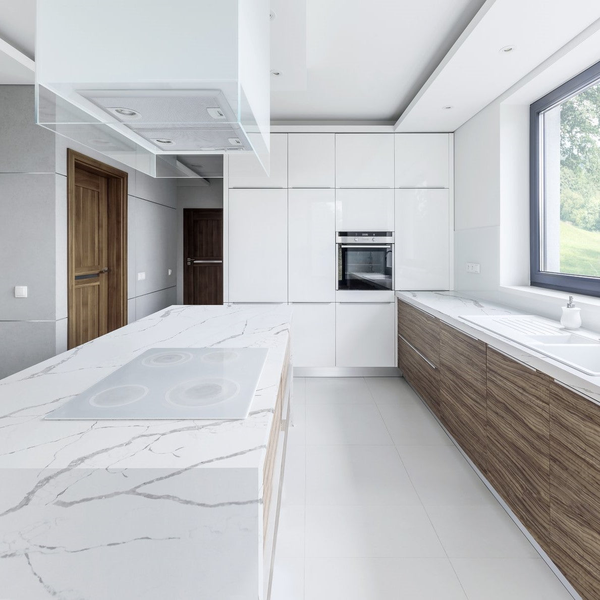 Statuario Leonardo Quartz Slab