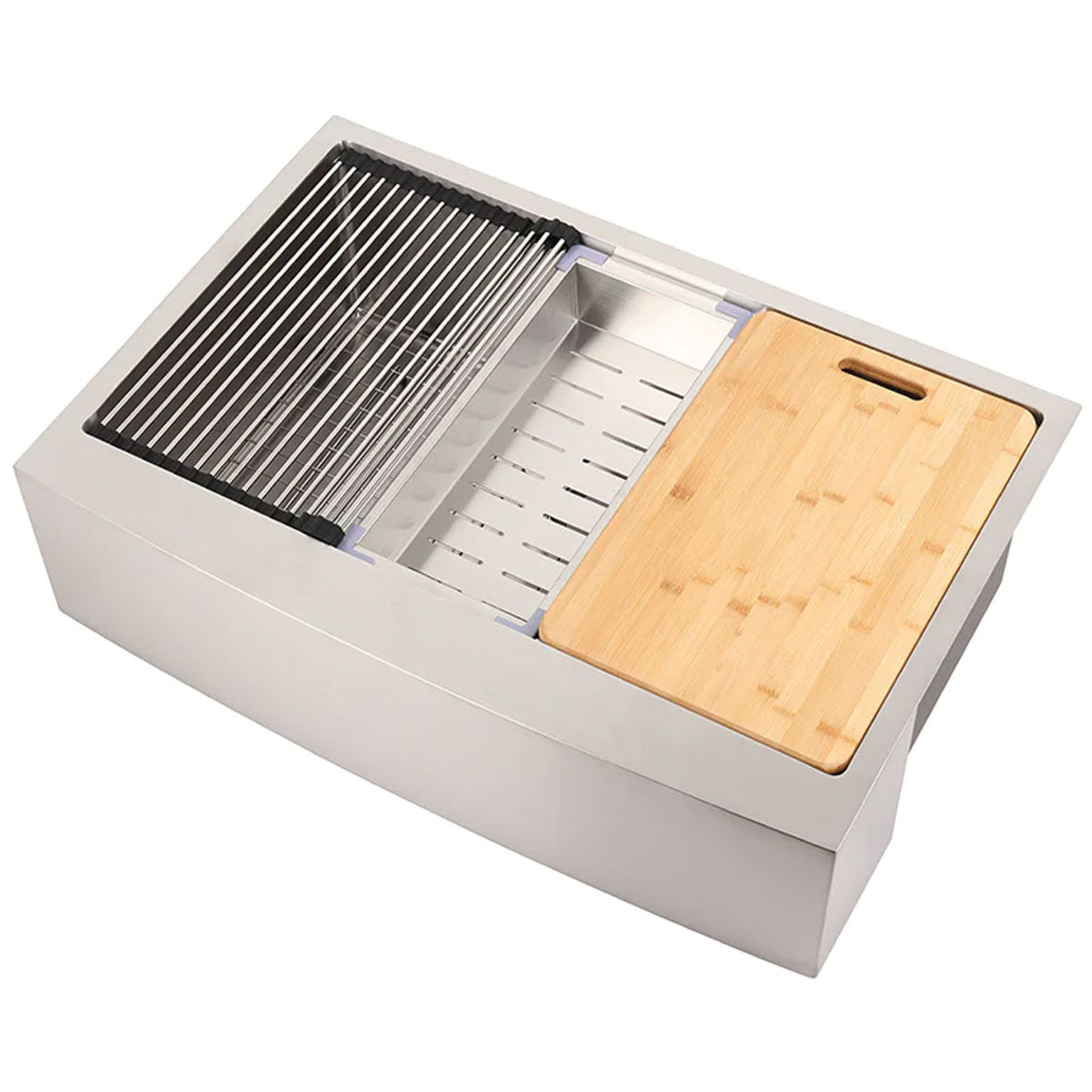 Ronny 33" Stainless Steel Apron / Farmhouse Workstation Kitchen Sink