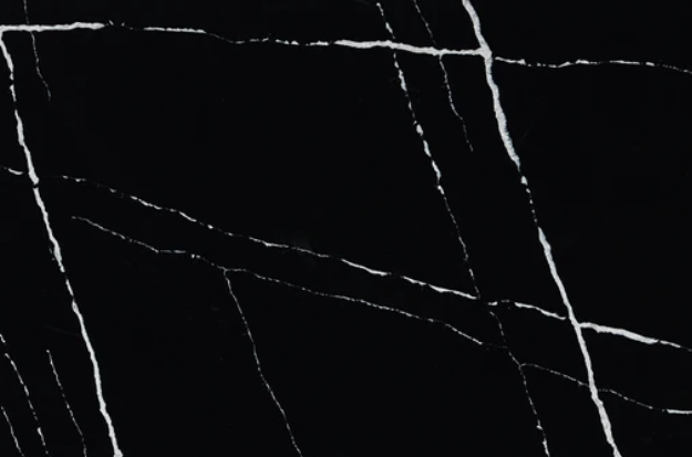 Black Marquina Quartz Slab