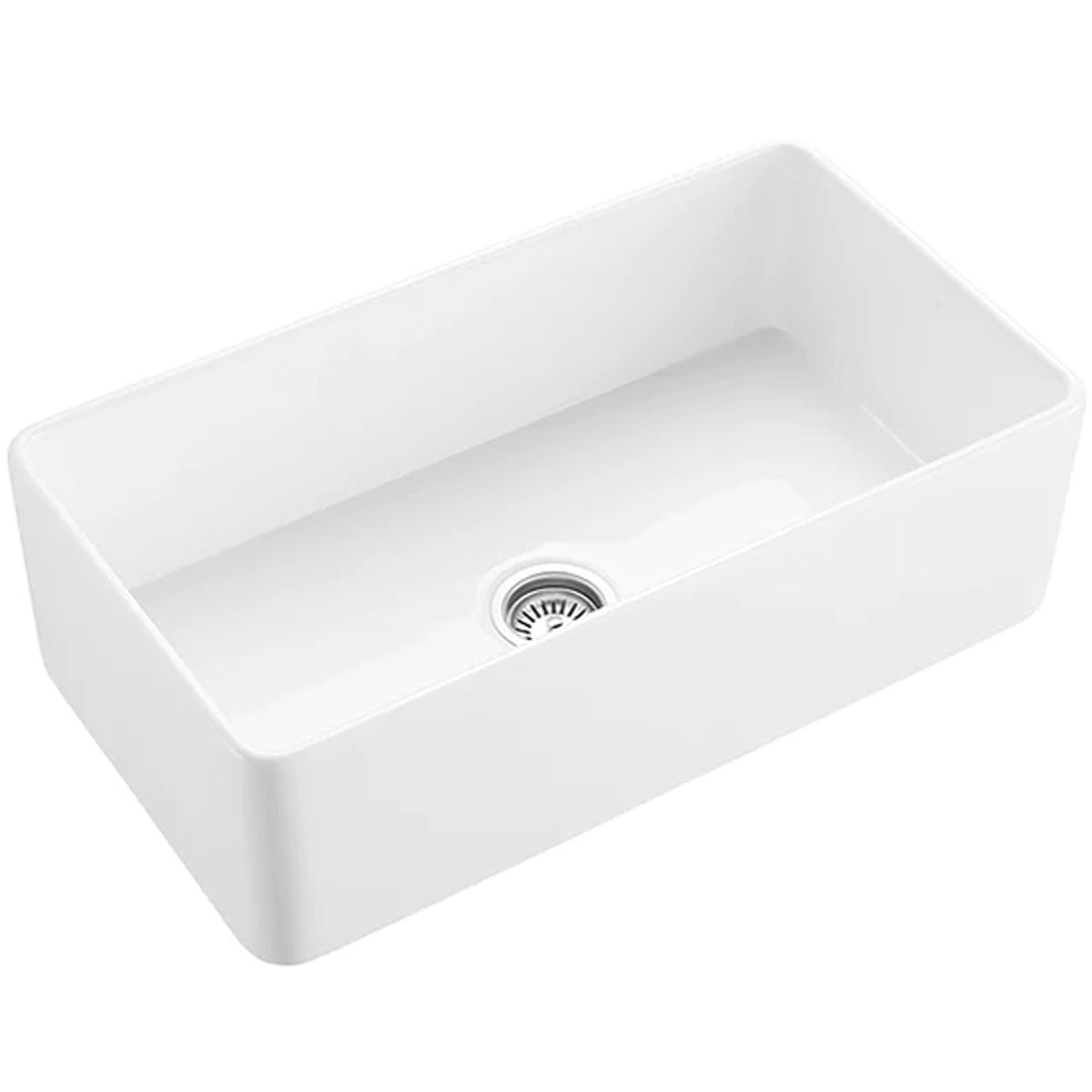 Becker 30 inch fireclay apron front farmhouse single basin kitchen sink