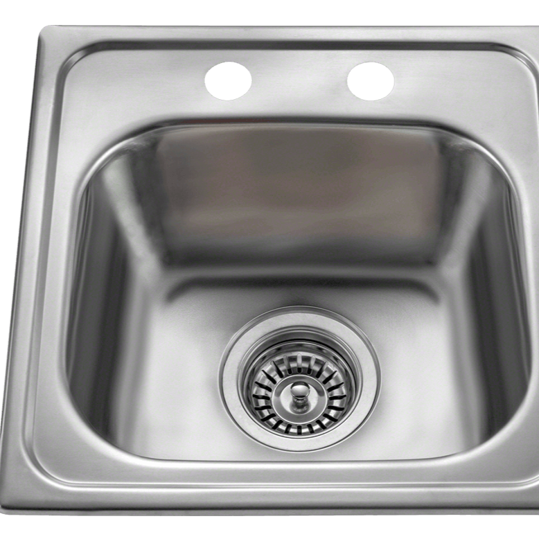 Lester 15" Stainless Steel Top Mount Bar Sink