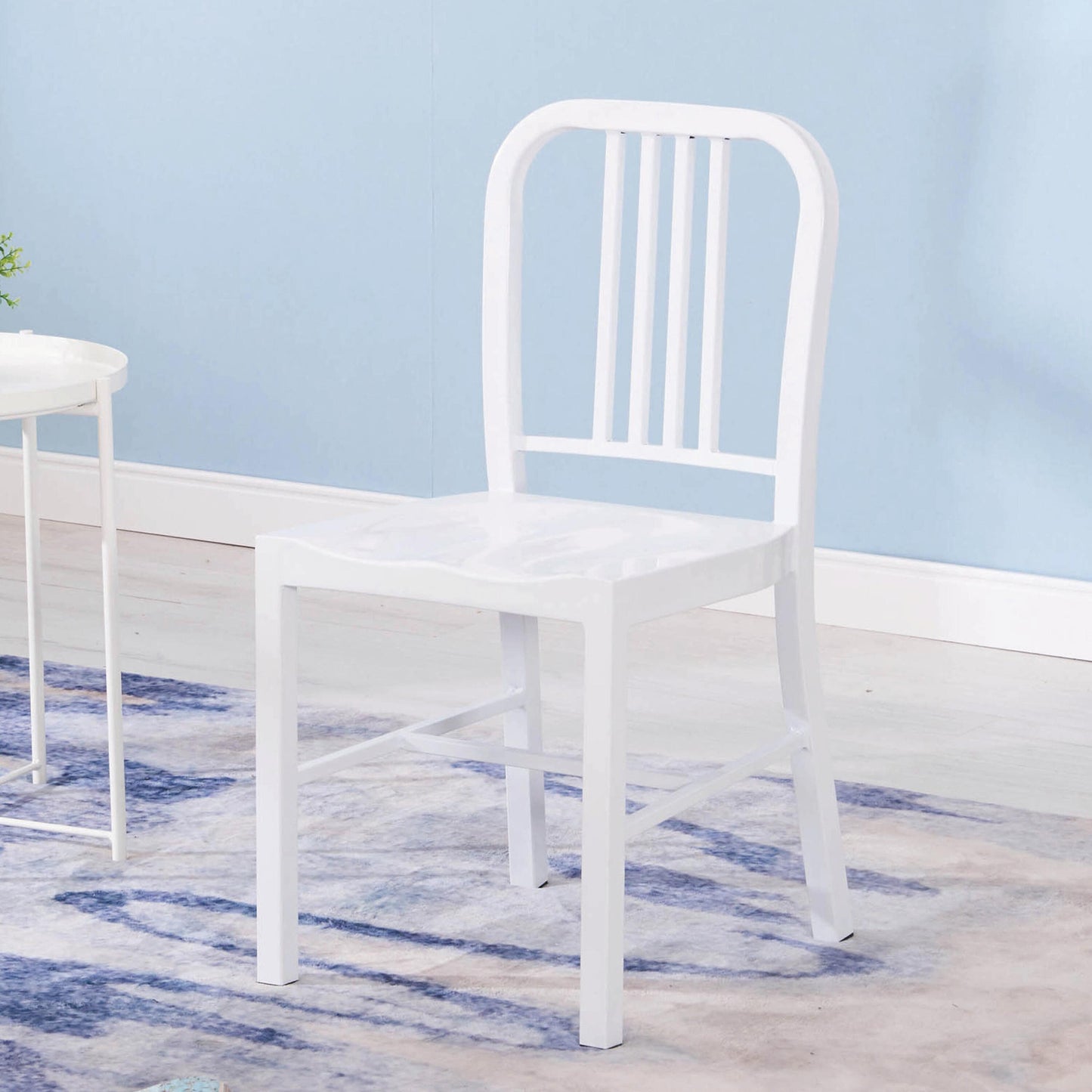 D-009 Metal Dining Chair With Back 2 Piece