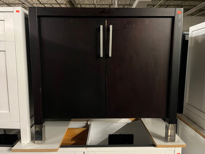 [CLEARANCE] Empire Industries Contempo Dark Mahogany 36” Bathroom Vanity [BASE ONLY]