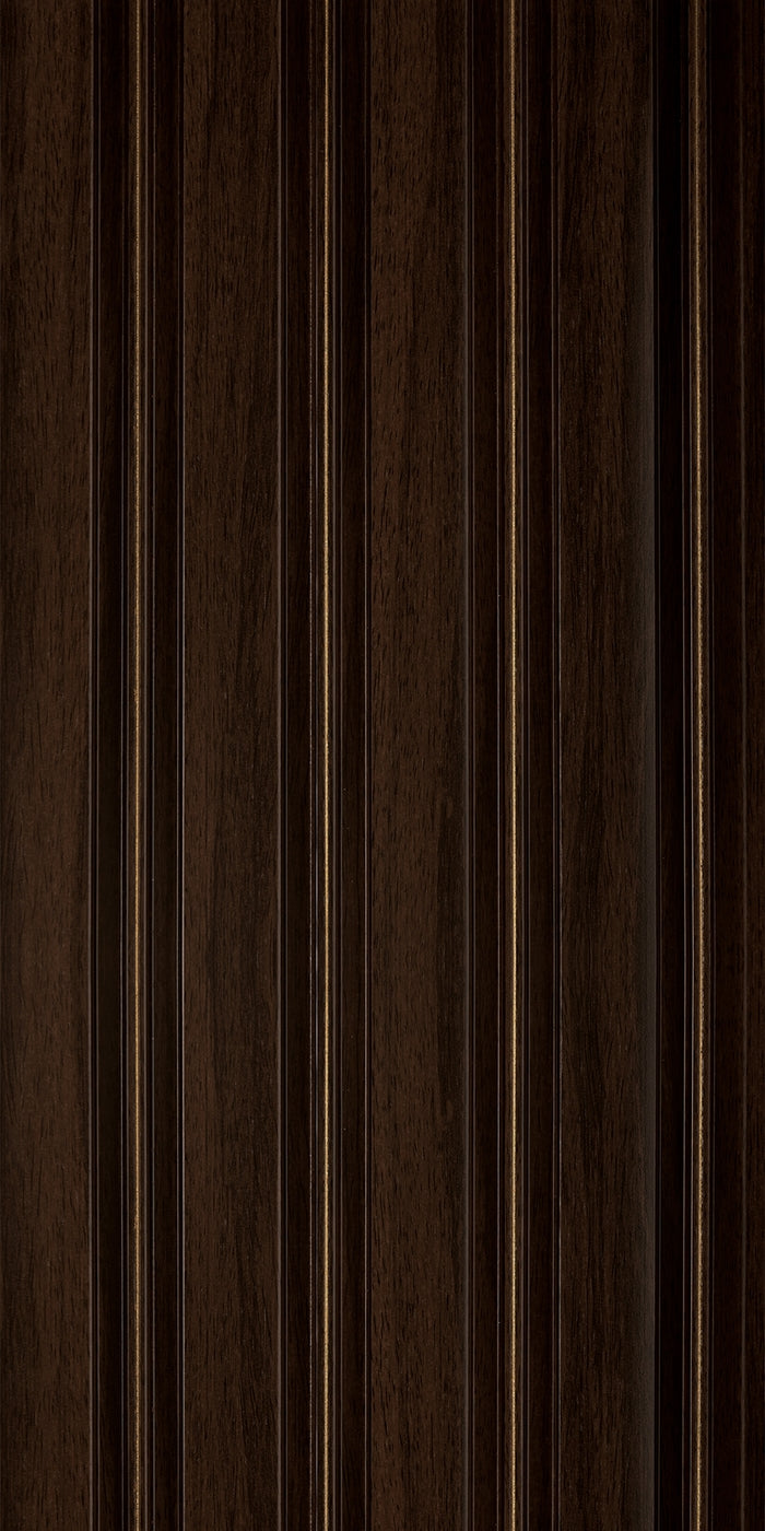 Gilded Wenge Multi Width Slatted Polypropylene Interior Decorative Wall Panel