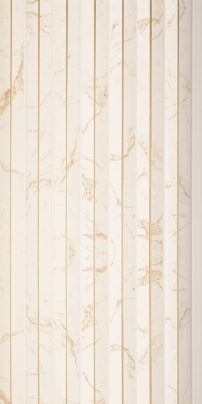 Gilded Vein Corrugated Polypropylene Interior Decorative Wall Panel