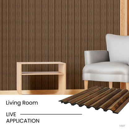 Gilded Alder Corrugated Polypropylene Interior Decorative Wall Panel