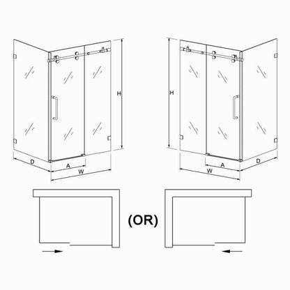 Freja Frameless Single Sliding Shower Door