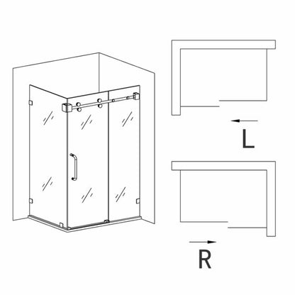 Mirelle Frameless Single Sliding Shower Door