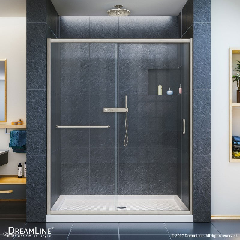 Infinity-Z Semi-Frameless Single Sliding Shower Door