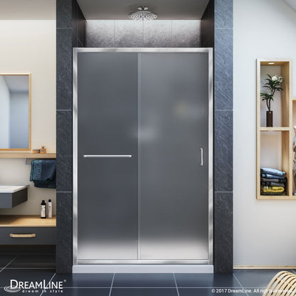 Infinity-Z Semi-Frameless Single Sliding Shower Door