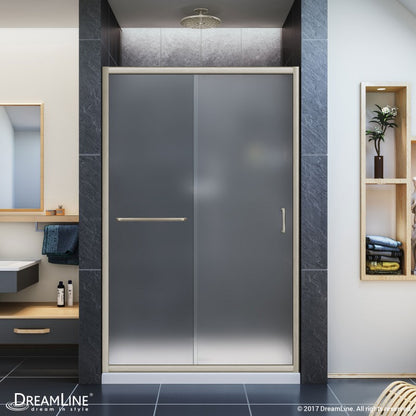 Infinity-Z Semi-Frameless Single Sliding Shower Door