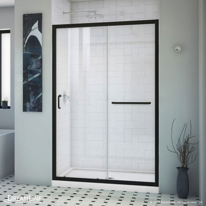 Infinity-Z Semi-Frameless Single Sliding Shower Door
