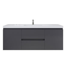 Load image into Gallery viewer, Bohemia Lina 60&quot; Wall Mounted Vanity With Reinforced Acrylic Sink
