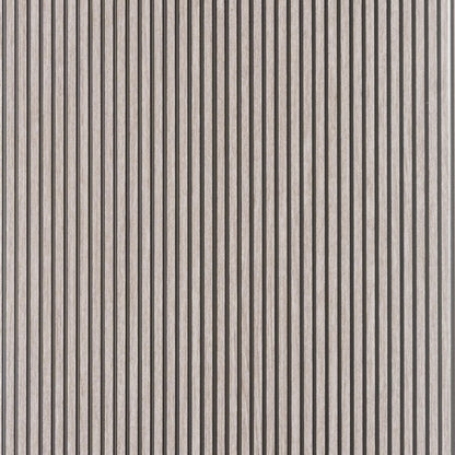 Grey Oak Two-Tone Small Slatted Polypropylene Interior Decorative Wall Panel
