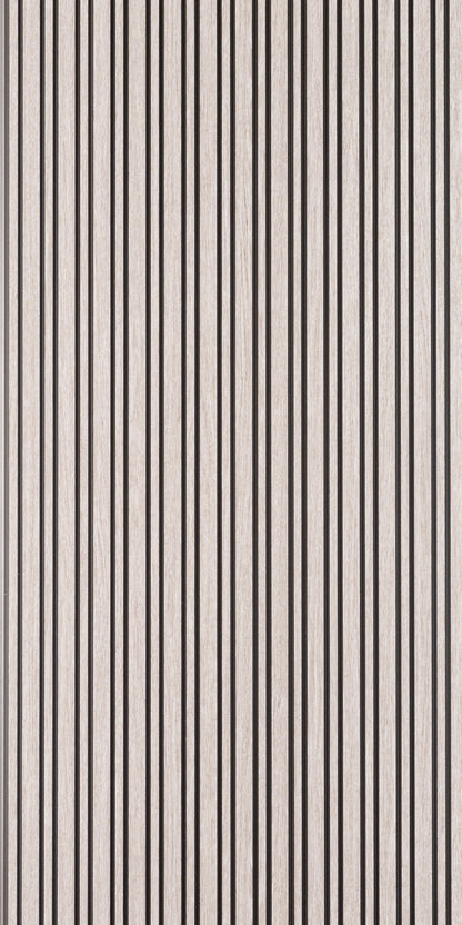 Grey Oak Multi Width Slatted Polypropylene Interior Decorative Wall Panel