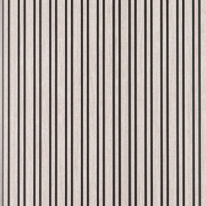 Grey Oak Multi Width Slatted Polypropylene Interior Decorative Wall Panel