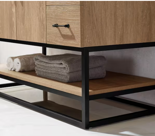 [CLEARANCE] 48" Alistair 48B Bath Vanity Base - Oak Finish